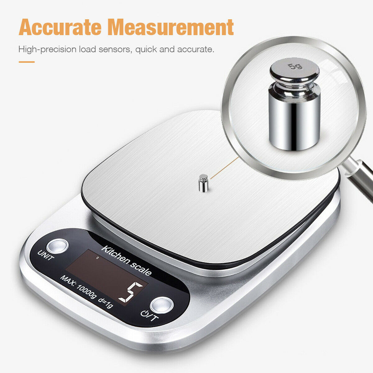 Digital kitchen scale compact countertop design