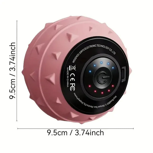 Rechargeable Vibration Massage Ball - Electric Deep Tissue Massager for Neck, Back & Feet, USB Charging, Portable Muscle Recovery