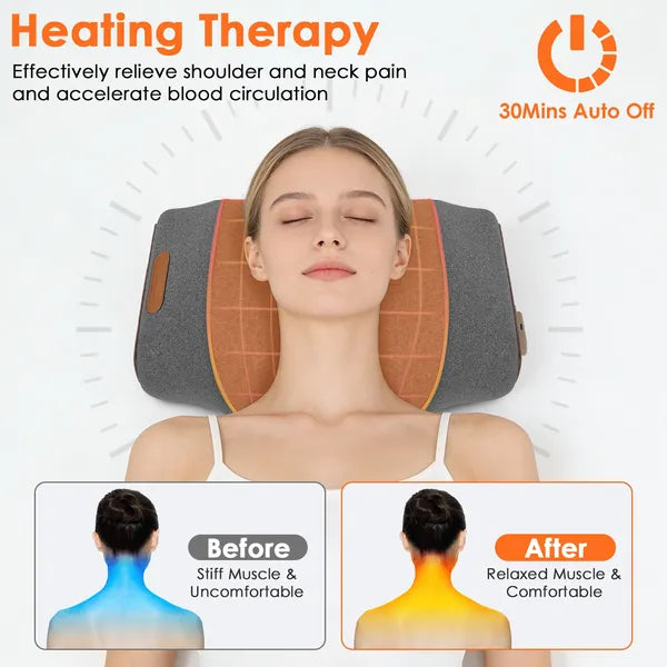 Neck massager pillow therapies