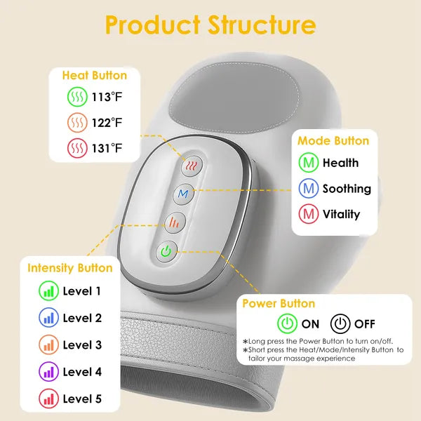 Hand massager with carry bag